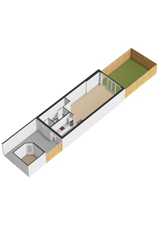 Floorplan - Boekhorstlaan 206, 2215 BL Voorhout